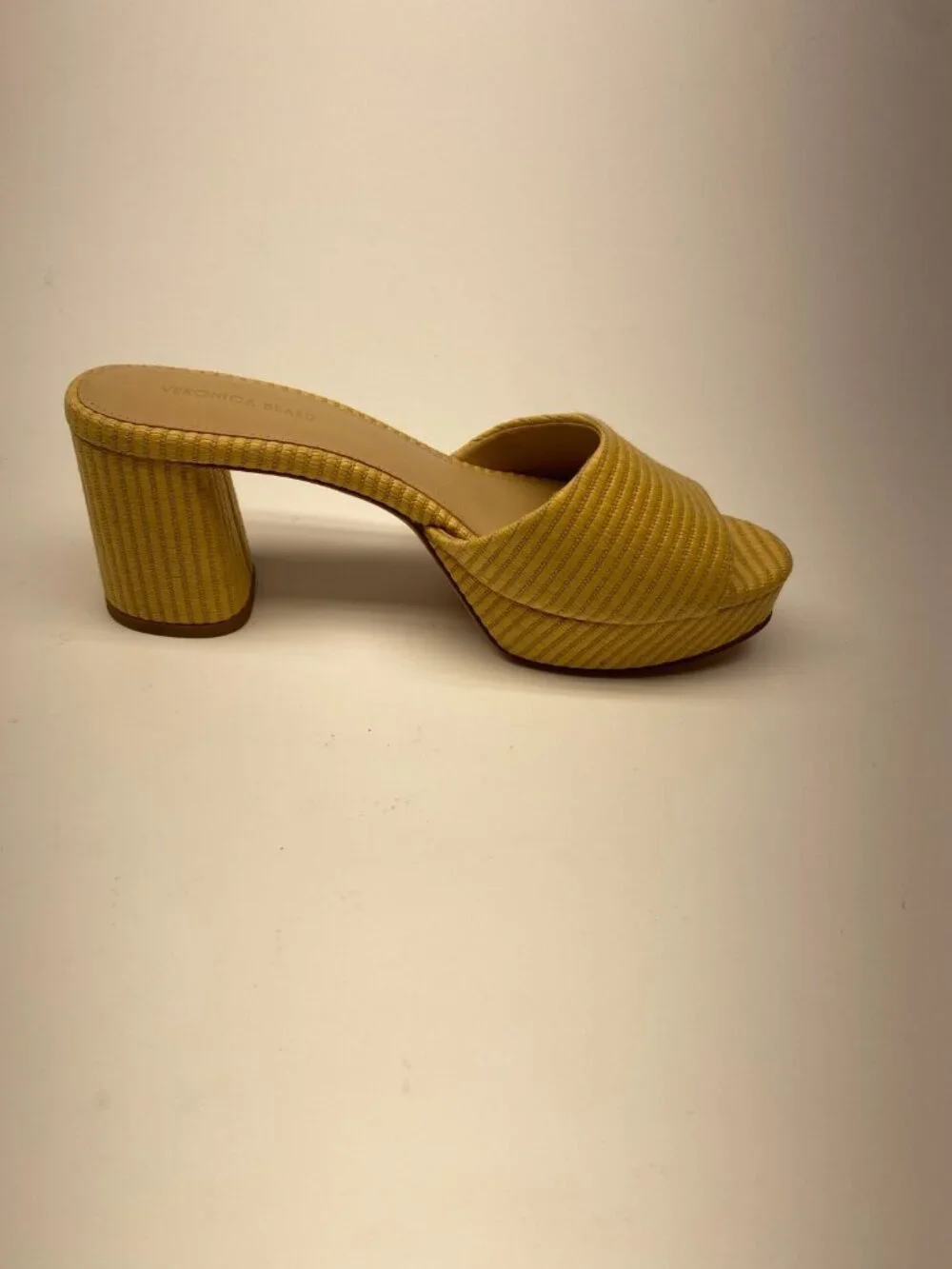 Veronica Beard Womens Dali Raffia Natural Platform Sandal Sz  8
